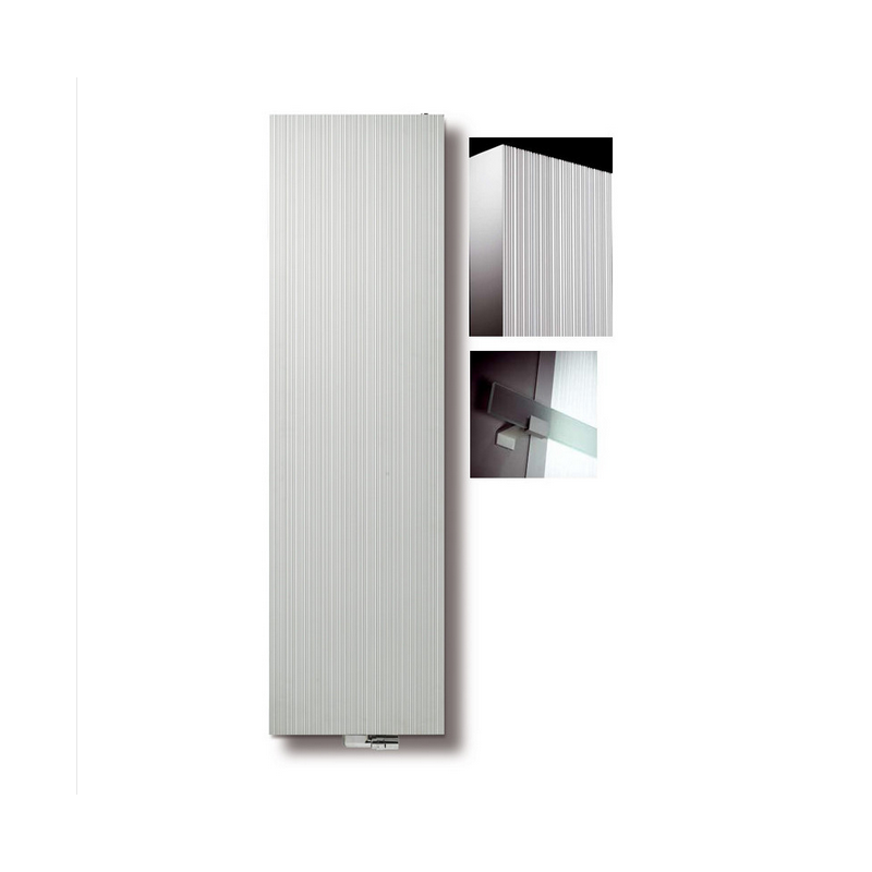 Radiador de diseño Vasco Mod. Bryce V75 Blanco fina textura 1600 x 600 mm: un toque de elegancia y eficiencia para tu hogar
