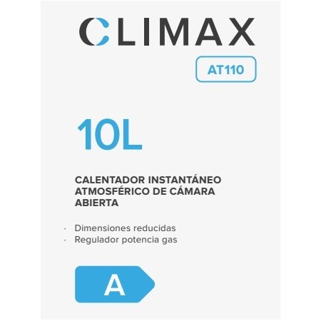 Calentador de Agua a Gas Propano Climax AT110 - Eficiencia y Ahorro para tu Ducha