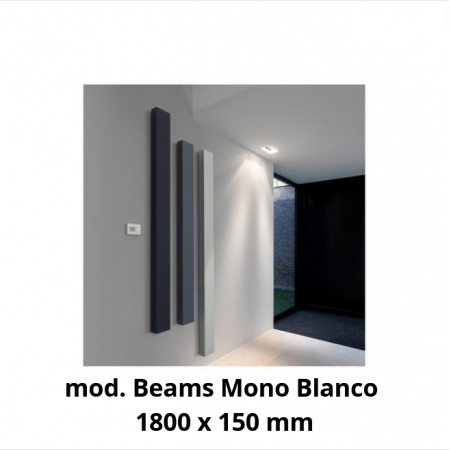 Radiador de diseño Vasco Beams Mono: elegancia y eficiencia en blanco