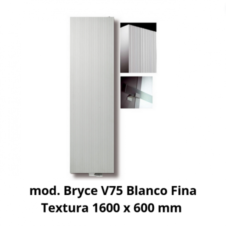 Radiador de diseño Vasco Mod. Bryce V75 Blanco fina textura 1600 x 600 mm: un toque de elegancia y eficiencia para tu hogar