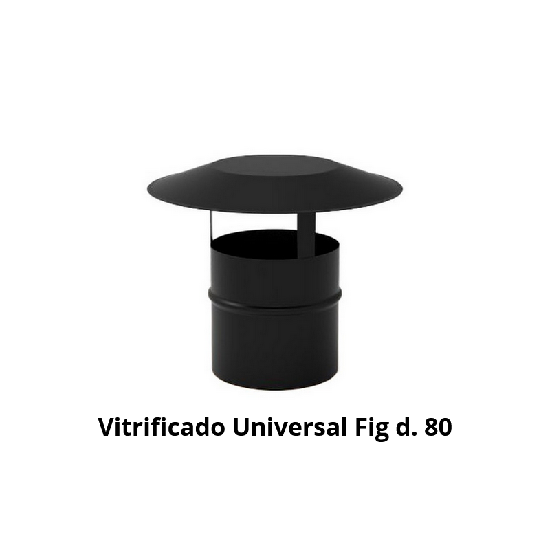Deflector antirevestimiento FIG para estufas de pellet y biomasa, diámetro 80 mm